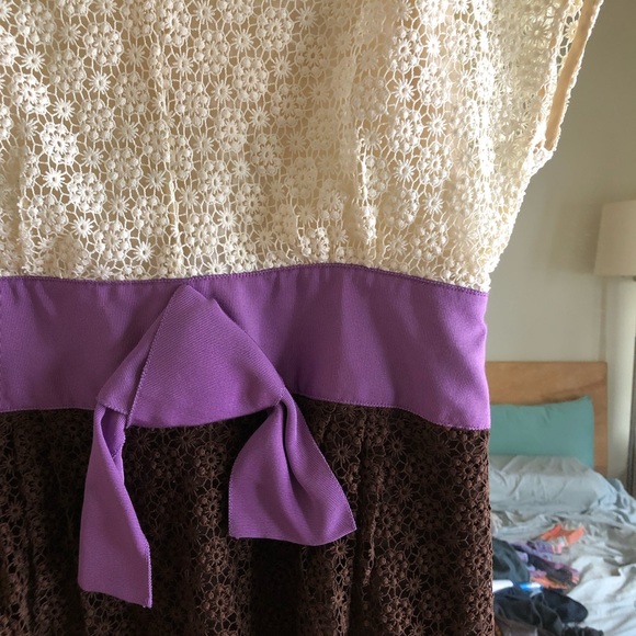 Milly Crochet Lace Midi Dress - Picture 4 of 9